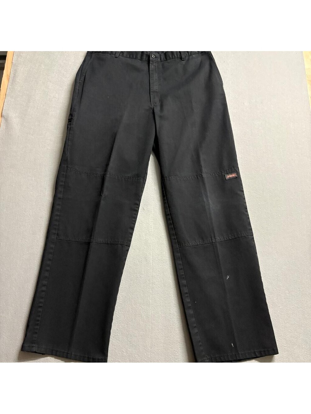 Dickies Double Knee Work Pants Mens 38x30 Black Loose Fit Carpenter Utility
